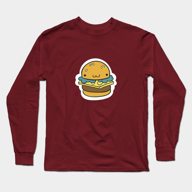 Happpy Little Burger Food Funny Meme T-Shirt Sticker Mug Long Sleeve T-Shirt by ivaostrogonac